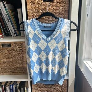 Brandy Melville Light Blue Sweater Vest